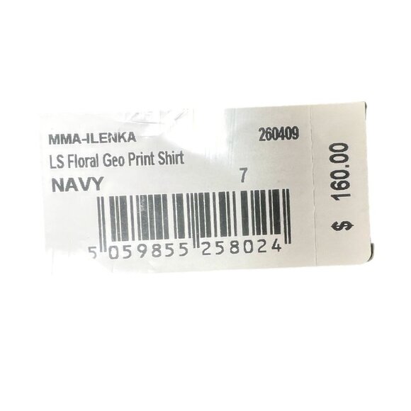 Ted Baker Mens Navy Blue Floral Collared Slim Fit Button Up Shirt Sz 2XL New - Picture 9 of 12